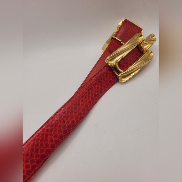 Vintage Ritz Snake Skin Belt main image 4